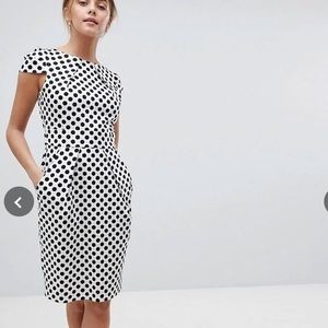 ASOS Closet Polka Dot professional dress